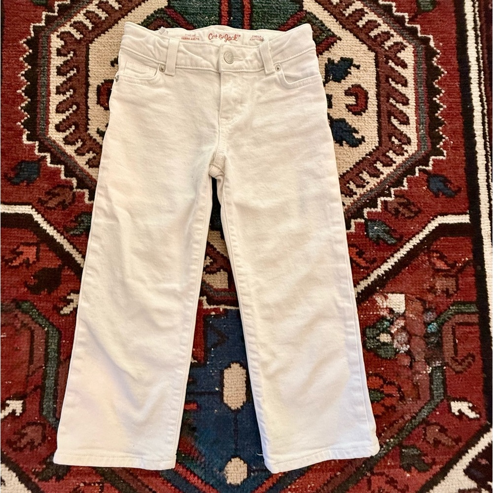 Cat & Jack White Wide-Leg Jeans (Kids) - Size 7